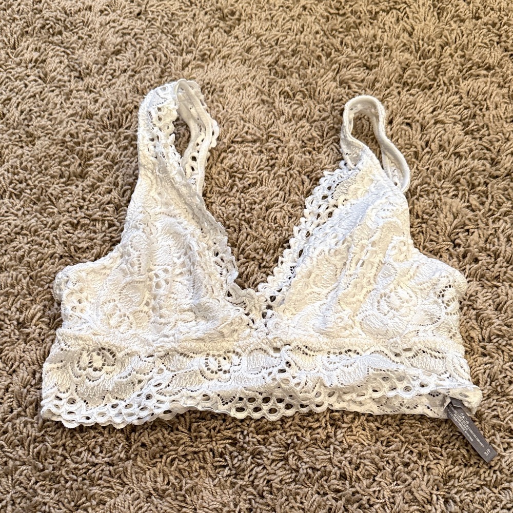 Aerie White Lace Bralette